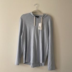 Vince hooded long sleeve shirt in light blue size Large NWT great condition L